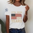 thumbnail image 2 of MEICHEN 4th Of July Shirts For Women Summer USA Star Stripes Graphic Tees Patriotic Blouse 250 Anniversary USA Shirt, 2 of 6