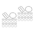 thumbnail image 6 of Masteelf 60 Pairs Adjustable Bra Strap Hooks 8-Shaped Zinc Alloy Buckles Lingerie Strap Adjusters Bra Clips Replacement Bra Strap Hooks for Sewing, 6 of 8