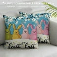 thumbnail image 3 of PHYHOO Easter Pillow CoversHappy Easter Decor Hello My Peeps Pillow Covers Easter Decorative Outdoor Throw Pillow Covers Cushion Case, 3 of 5