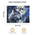 thumbnail image 2 of Nawypu Canvas Wall Art, Moon Snow Wolf Forest Wall Decor Print Painting Gift Wall Living Room Bedroom Home Office Decoration Painting, 2 of 5