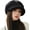 Black, variant on Women Autumn Winter Beret Hat Fashion Visor Newsboy Cap Warm Snow Ski Caps Solid Color Vintage Octagonal Hat
