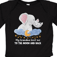 thumbnail image 4 of Inktastic My Grandma Loves Me to the Moon and Back Elephant Family Boys or Girls Long Sleeve Baby Bodysuit, 4 of 5