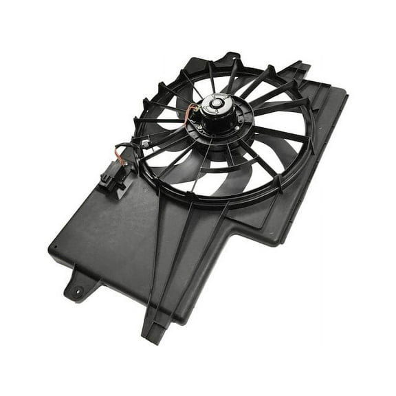 Engine Cooling Auxiliary Fan Assembly - Compatible with 2008 - 2011 Ford Focus 2.0L 4-Cylinder With Air Conditioning 2009 2010