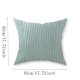 thumbnail image 3 of Funda de cojín de sofá interior de rayas azul claro 45x45 cm, tela suave, cremallera oculta, lavable, cojín decorativo para el hogar, 3 of 6
