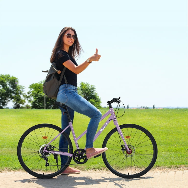 Riding Best Womens Carbon Road Bike Shimano Speed Hybrid Bike