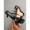 thumbnail image 2 of Women Thong Sandals Comfortable Low Heel Square Open Toe Fashion Casual Party Slides 2026, 2 of 7