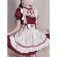thumbnail image 3 of Ropa de trabajo Vintage para hombres y mujeres, disfraces de Cosplay, atuendo de camarera de fiesta, talla grande, erótico, Kawaii, lindo Bowknot, Lolita, 3 of 6