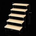 thumbnail image 6 of 1-5 Layers Wooden Ladder Rack Acrylic Multi-layer Ladder Display Rack, 6 of 11