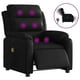 thumbnail image 2 of Sillón reclinable eléctrico para masajes VidaXL, piel sintética negra, 2 of 4