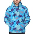 thumbnail image 4 of Bingfone Ornamental Turtles Men'S Drawstring Hoodie Long Sleeve Pocket Sweatshirts-X-Large, 4 of 9