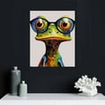 thumbnail image 4 of ONETECH Cute Frog Graffiti Art Canvas Paintings Abstract Animals Posters and Prints on Canvas Wall Art Picture for Living Room Decor (Frog1, 16x20in), 4 of 4