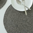 thumbnail image 6 of Mainstays Lava Polyester Round Table Placemat Graphite 15" Round, 6 of 7