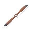 thumbnail image 4 of DecMode Brown Wood 2 Blade Airplane Propeller Wall Decor with Aviation Detailing, 4 of 16