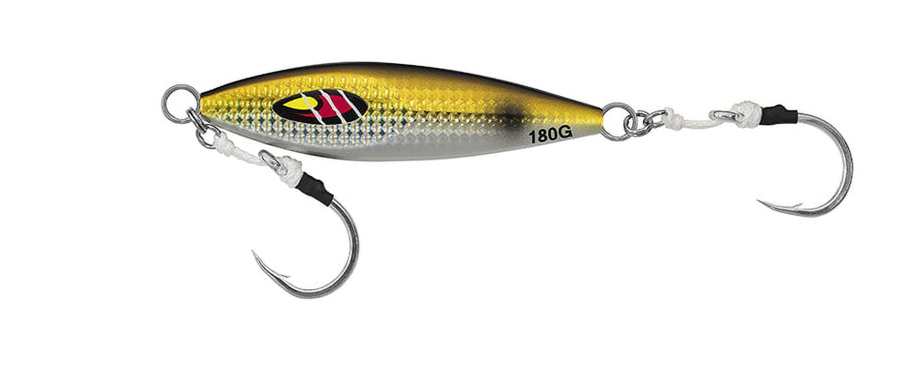 Daiwa MRS260G14 Mr. Slow Metal Jig Color: Zebra Red Gold, 9 1/8 oz. Hook Size