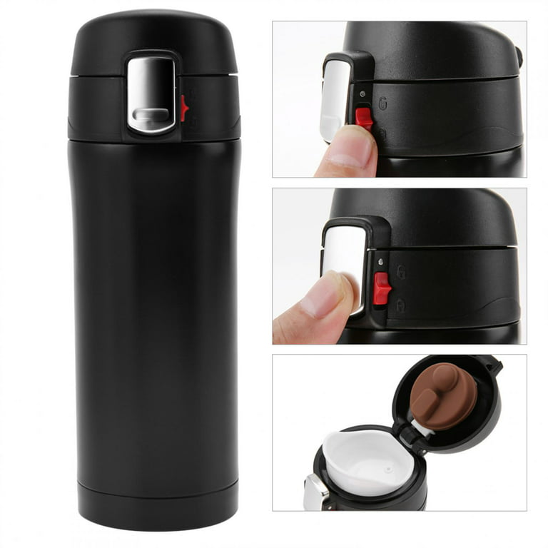 Tebru Stainless Steel Vacuum Thermos Insulated Water Bottle Travel Mug  Coffee Tea Cup 350ml, Hot Cup, Thermos Water Bottle