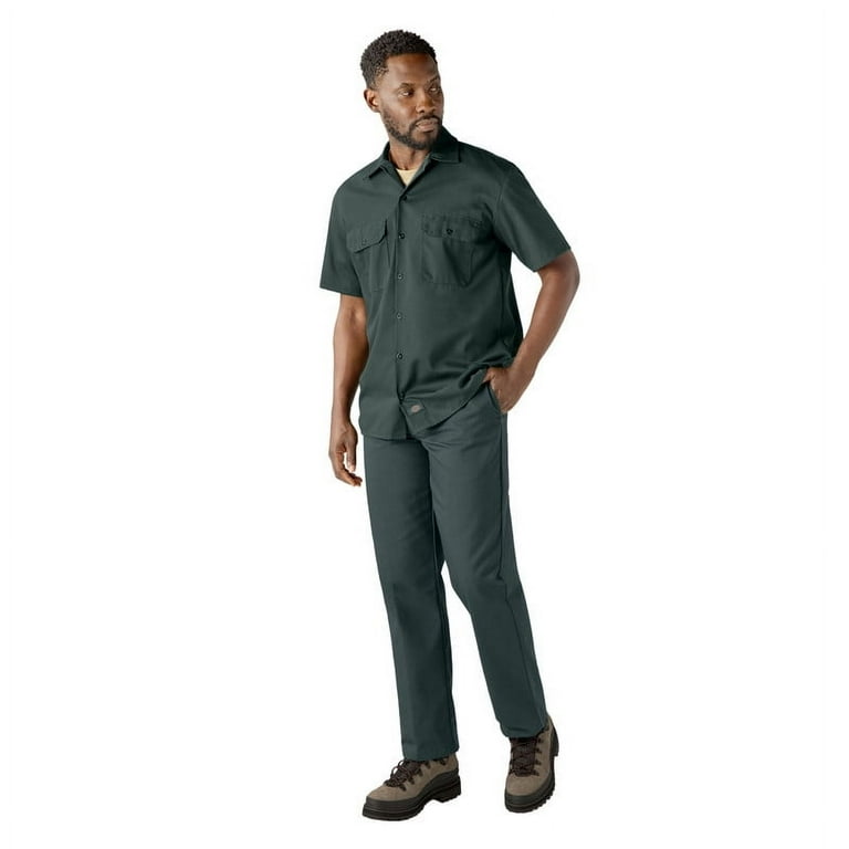 Dickies Men's Short Sleeve Work Shirt - Walmart.com Dickies Men's Short Sleeve Work Shirt - Walmart.com