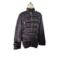 thumbnail image 5 of CONZONE Mens Casual Jacket Gothic Jacket for Men Zip Up Solid Fall Windbreaker Jackets With Pockets, 5 of 7