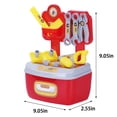 thumbnail image 4 of WLOELOEW Ensembles de Jouets Diy pour Enfants Rouges, Ensembles d'Outils pour Enfants, Outils de Chantier Diy, Outils de Jeu de Simulation, Cadeaux d'Anniversaire pour Garçons et Filles de 3, 4, 5, 6, 7, 8 Ans, 4 of 9