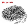 thumbnail image 3 of Unique Bargains Pet Dog Training Clothes Hanging 304 Stainless Steel Coil Chain M1.5x10ft Silver Tone, 3 of 5