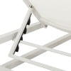 Noble House Modesta Outdoor Aluminum Chaise Lounge with Mesh Seating White