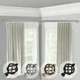 thumbnail image 2 of Domovina Gleam 13/16" Corner Window Double Curtain Rod-Color:Satin Nickel,Size:48"-84", 2 of 2