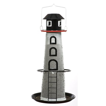 No No Solar Lighthouse Finch Bird Feeder