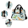 thumbnail image 5 of Lunch Bag Portable Crossbody Meal Bag Cooler Bag Insulated Lunch Bag Food Bag Handheld & Crossbody Design Polychromatic Dinosaur, 5 of 6