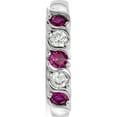 thumbnail image 4 of Designer 14K White Gold Diamond With Ruby Band Made In India -Jewelry By Sweet Pea Creations, 4 of 7