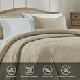 thumbnail image 4 of Bourina Modern Floral 3-Piece Quilt Set– Queen,Beige,Lightweight & Comfortable,Perfect for All Seasons, 4 of 9