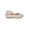 thumbnail image 2 of New Girl Little Angel Britt-936D Glitter PU Rhinestone Ankle Strap Ballet Flat, 2 of 5