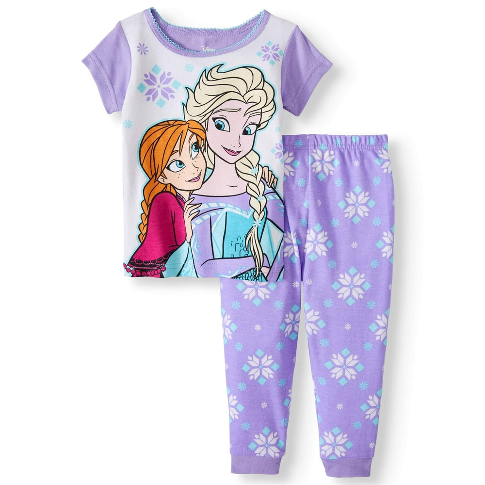 Disney Frozen Frozen Cotton tight fit pajamas, 2pc set (toddler girls