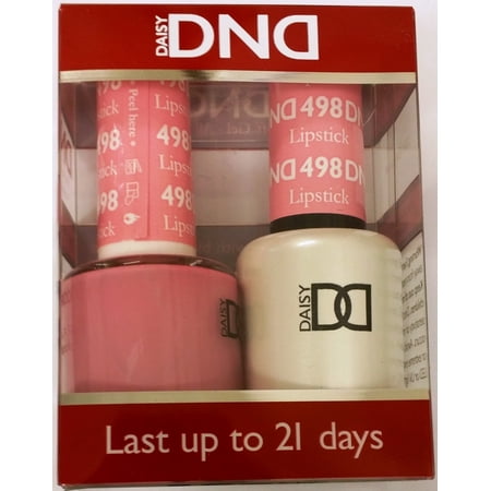 DND Nail Polish Gel & Matching Lacquer Set - 498 LIPSTICK