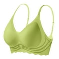 thumbnail image 3 of Everyday Bras for Women Women Bras plus Size Women Bras plus Size Front Hook Sports Bra Padding Full Support Sports Bra Workout Bra Compression Bras Small Bras Womens Bras No Underwire Green 34, 3 of 4