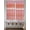 Red Orange Light Pink, variant on Sage Green Grey Boho 2 Panel Kitchen Curtains for Small Windows, Vintage Ethnic Tribe Abstract Art Bathroom Tier Curtain, Short Window Treatment for Bedroom/Living Room 55"x36"
