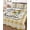 Yellow Beige, variant on Full Size Quilt Bedding Set, Sunflowers Reversible Summer Quilt 3 Pieces, Yellow Floral Watercolor Botanical Checkered Rustic Lightweight Bedspreads Coverlets with 2 Pillow Shams for All Seasons