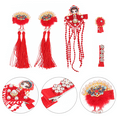 thumbnail image 3 of WHAMVOX  5 Pcs Hair New Year Hairpin Tassel Hairpins Lightweight Clips, 3 of 8