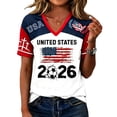 thumbnail image 2 of 2026 Soccer Cup Fan Jersey for Women Short Sleeve Country Football Shirt USA World Soccer Flag Printed & Soccer Graphic T Shirts, 2 of 4