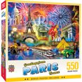 thumbnail image 2 of MasterPieces 550 Piece Jigsaw Puzzle - Greetings From Paris - 18"x24", 2 of 6