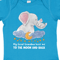 thumbnail image 4 of Inktastic My Great Grandma Loves Me to the Moon and Back Elephant Boys or Girls Baby Bodysuit, 4 of 5