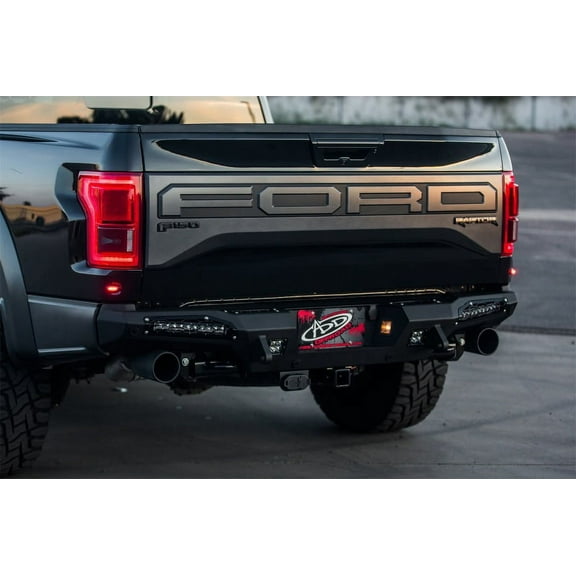 Addictive Desert Designs 17-18 Ford F-150 Raptor HoneyBadger Rear Bumper w/ 10in SR LED Mounts Fits select: 2017-2019 FORD F150 RAPTOR