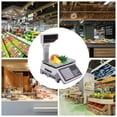 thumbnail image 3 of Label Printing Scale,Electronic Scale Digital Price Computing Scale w/Thermal Label Printer 30kg/66lbs Capacity,0.2kg/0.44lbs Deli Scale with Integral Printer, Tower Pole Display, 3 of 9