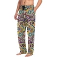 thumbnail image 5 of HPINK-T Vintage Floral Pajama Pants Mens Lounge Pants Straight-Fit Men Pajama Bottoms with Pockets Drawstring, 5 of 13