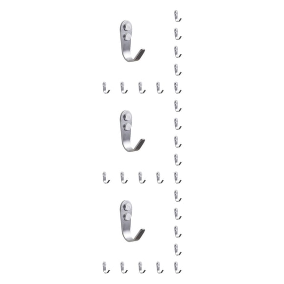 Bearachild Colgador de ropa de acero inoxidable de 10 piezas, repuesto autoadhesivo, resistente al agua, antioxidante, para cocina, gancho para Type1 NO1