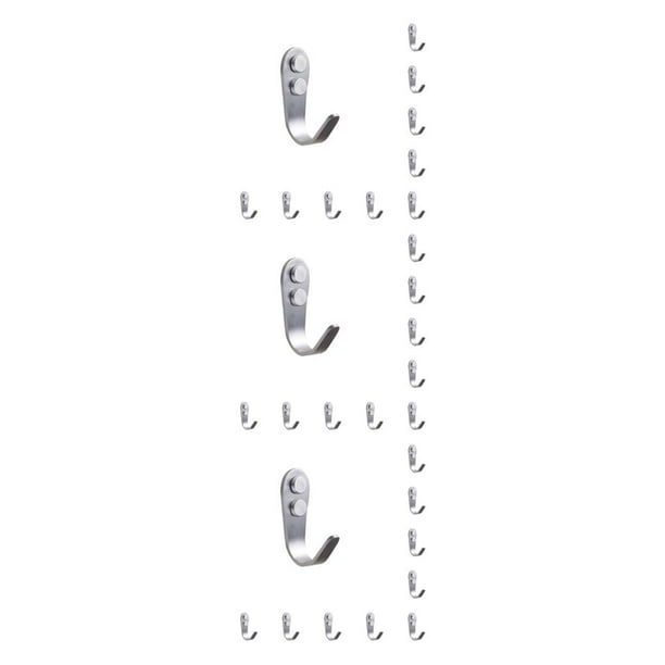 Bearachild Colgador de ropa de acero inoxidable de 10 piezas, repuesto autoadhesivo, resistente al agua, antioxidante, para cocina, gancho para Type1 NO1