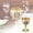 White, variant on Vintage Brass Chalice Cup - Handcrafted Embossed Goblet for , Communion & Weddings - Style Decorative Drinking Cup with Royal Design