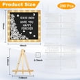 thumbnail image 7 of AGCAN Light Up Felt Letter Board with Stand, 10 x 10 Inches Wood Frame Message Board, Changeable Letter Boards with 290 Letters, Numbers and Symbols, 7 of 7
