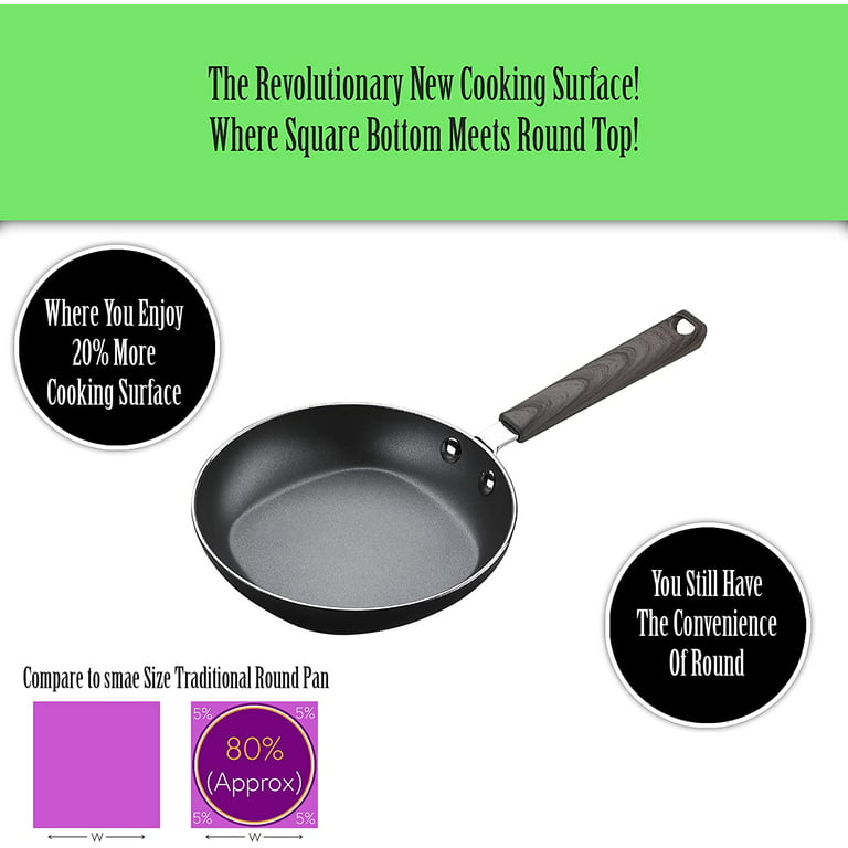 Not A Square Pan Nonstick Square Frying Pan, Gray, 11 Inches