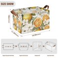 thumbnail image 7 of Yayeee Foldable Storage Basket for Shelves with Handles Waterproof Cloth Bins, Oranges Watercolor, 7 of 7