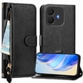 thumbnail image 4 of FOXDOCK Funda Tipo Cartera para Realme 16 Pro Plus Cuero PU con Cremallera y Correa de Muñeca, Ranuras para Tarjetas, Soporte Plegable, Cierre Magnético, 4 of 5