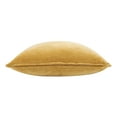 thumbnail image 5 of Ox Bay and Stacy Garcia 20" x 20" Ochre Velvet Reversible Cotton Adult Decorative Throw Pillow, 5 of 7